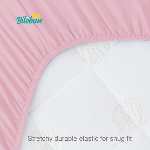 Pack and Play Sheets Fitted, 2 Pack Fits for Graco Pack n Play Mattress