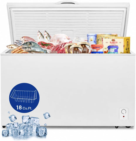 Smad Chest Freezer 18 Cu. Ft., White