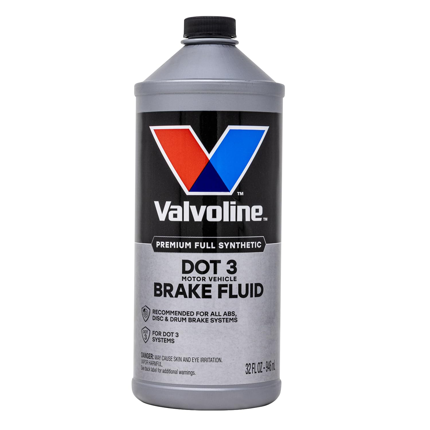 Valvoline DOT 3 Synthetic Brake Fluid, 12 oz, 6-Pack