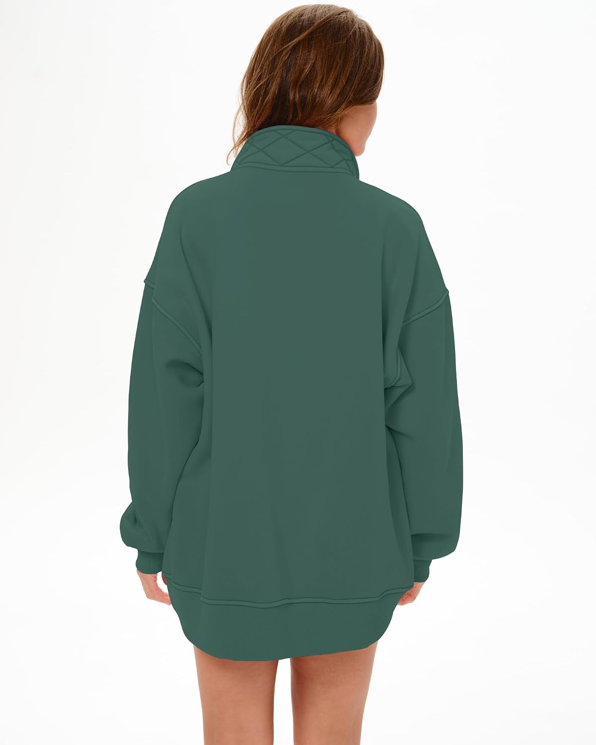 Locachy Womens Oversized Sweatshirt Henley Neck Pullover Tops 2026 Outfits