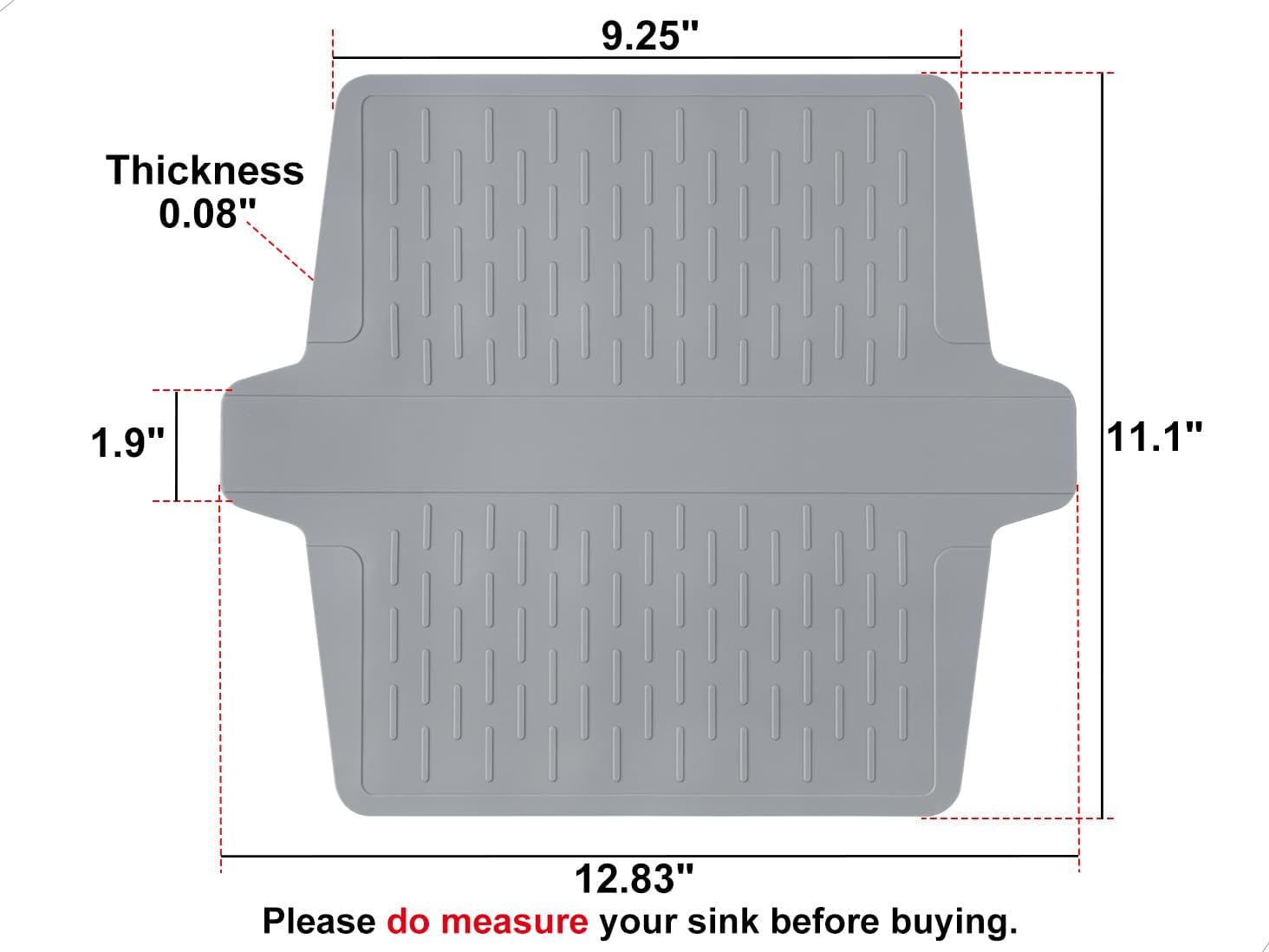 Sink Saddle, Kitchen Sink Mat, Divider Protector Mat, Silicone Protector