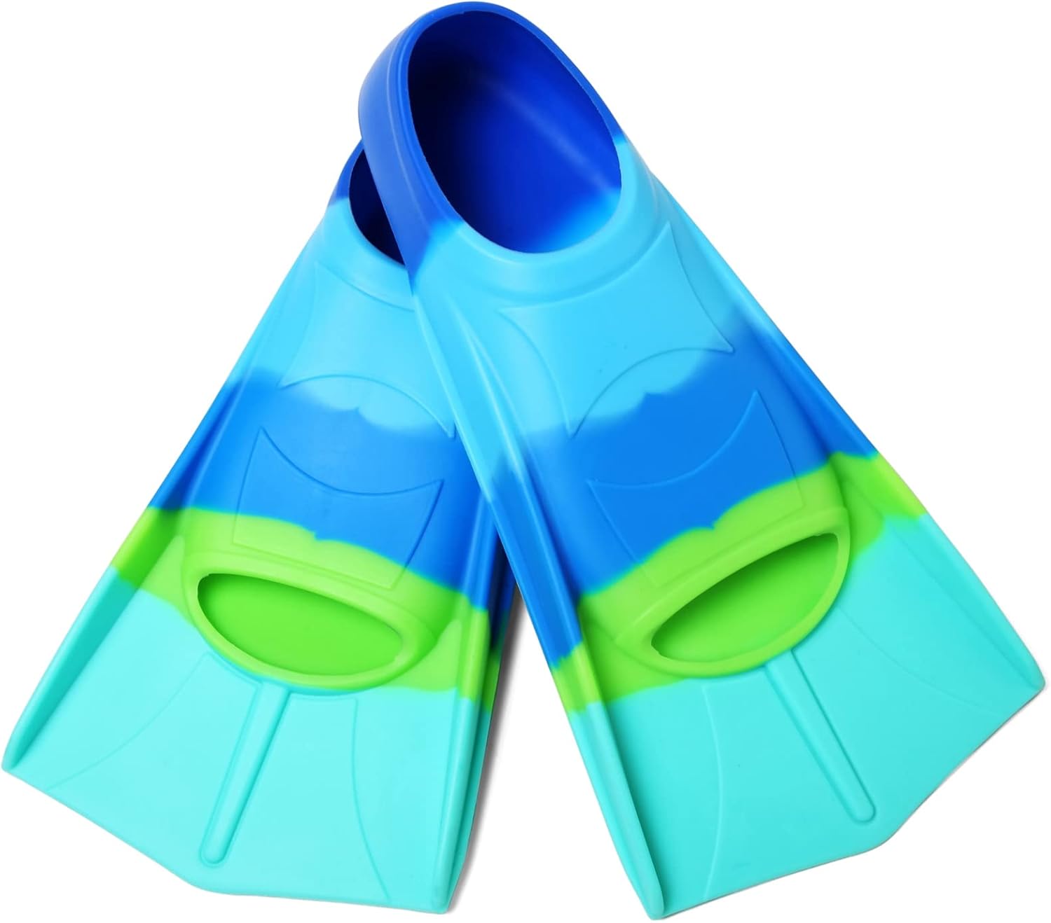 Kids Swim Fins Youth Short Blade Swimming Training Flippers