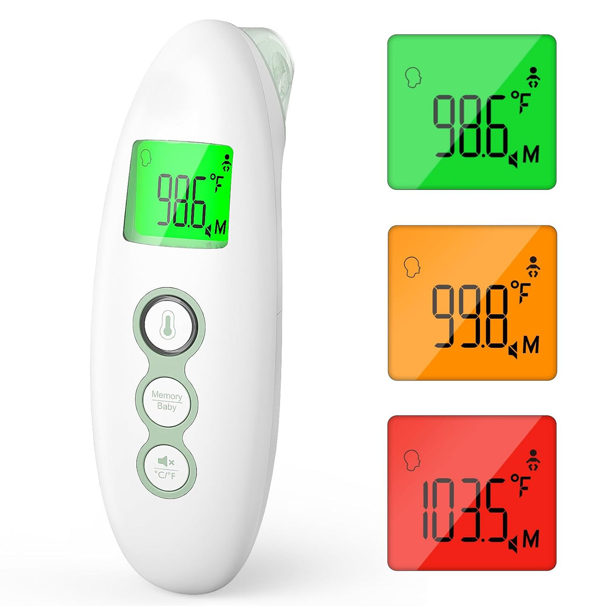MomcozyThermometer for Adults and Kids, Digital Thermometer,Non-Contact |