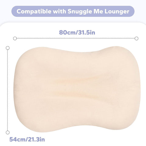FUNUPUP Muslin Baby Lounger Cover Only, Beige