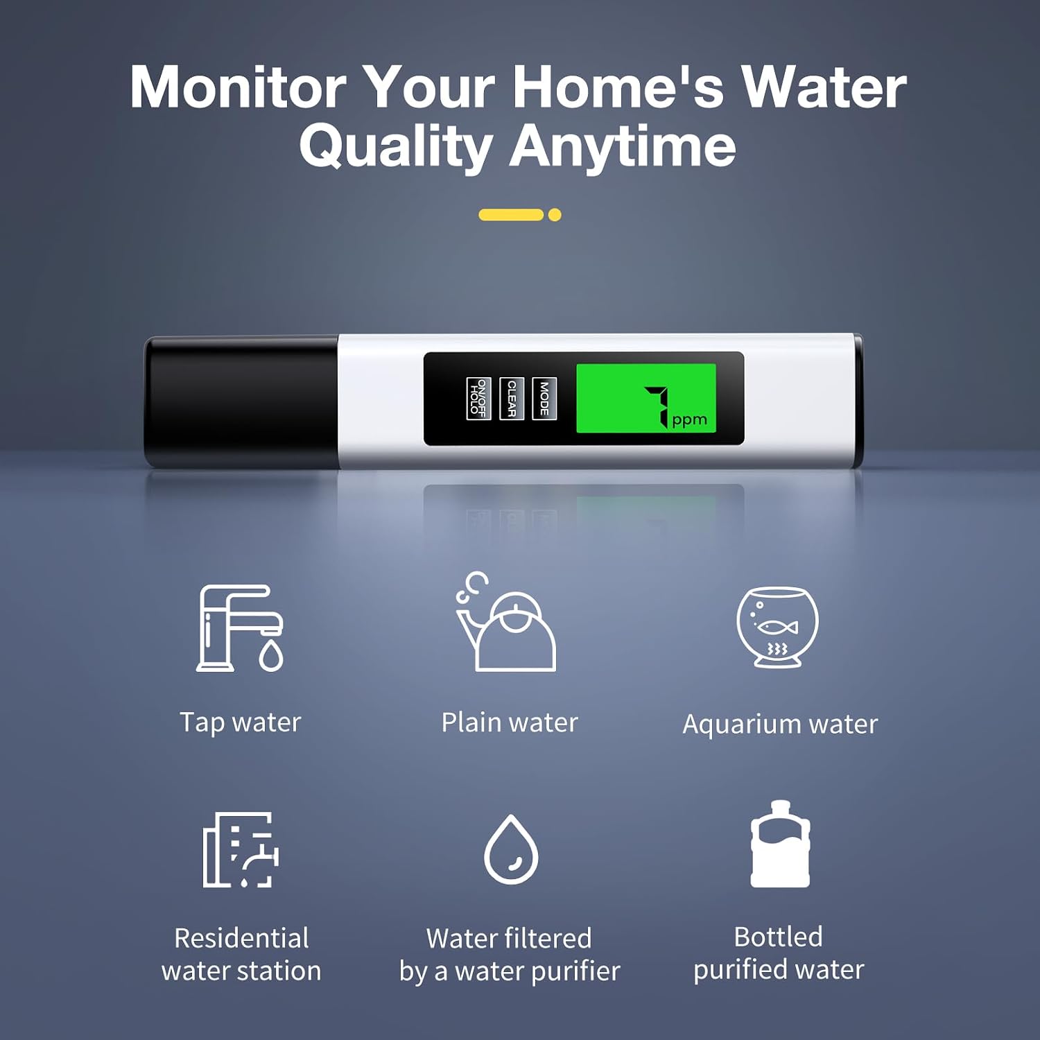 2026 All-New 4 in 1 Tds Meter Digital Water Tester - Accurate and Reliable TDS EC & Temp(°C,°F) Meter - 0-9999ppm - Professional Testing for Drinking Water, RO/DI System, Aquariums etc