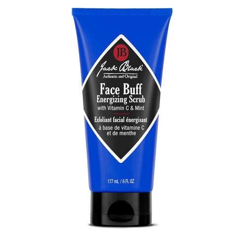 Jack Black Face Buff Energizing Scrub - Mens Pre Shave Cleanser & Scrub, Exfoliating Face Wash