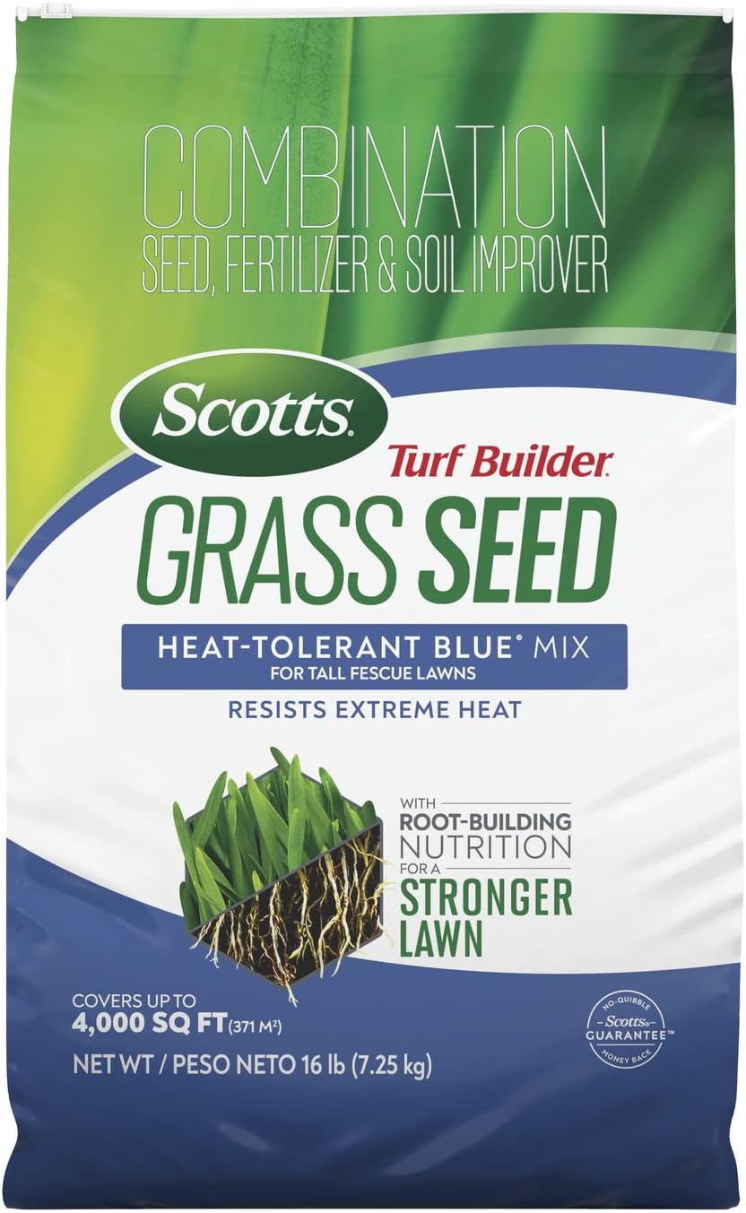 Scotts Turf Builder Grass Seed Heat-Tolerant Blue Mix, 16 lbs.