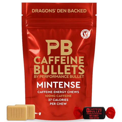 100mg Caffeine Energy Chews | Mint | 40 Count | Performance Bullet