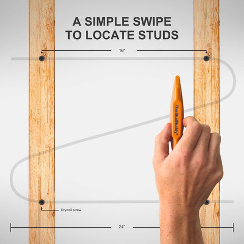 The Original StudBuddy® Magnetic Stud Finder - Made in The USA - Easy to Use Stud Finder - No Batteries Required - Powerful Magnet Stud Finder - for Drywall and Wood
