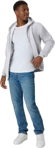 Hanes Men's Zip-up Hoodie, Ecosmart Fleece Full-zip Hoodie for Men, Hooded Sweatshirt