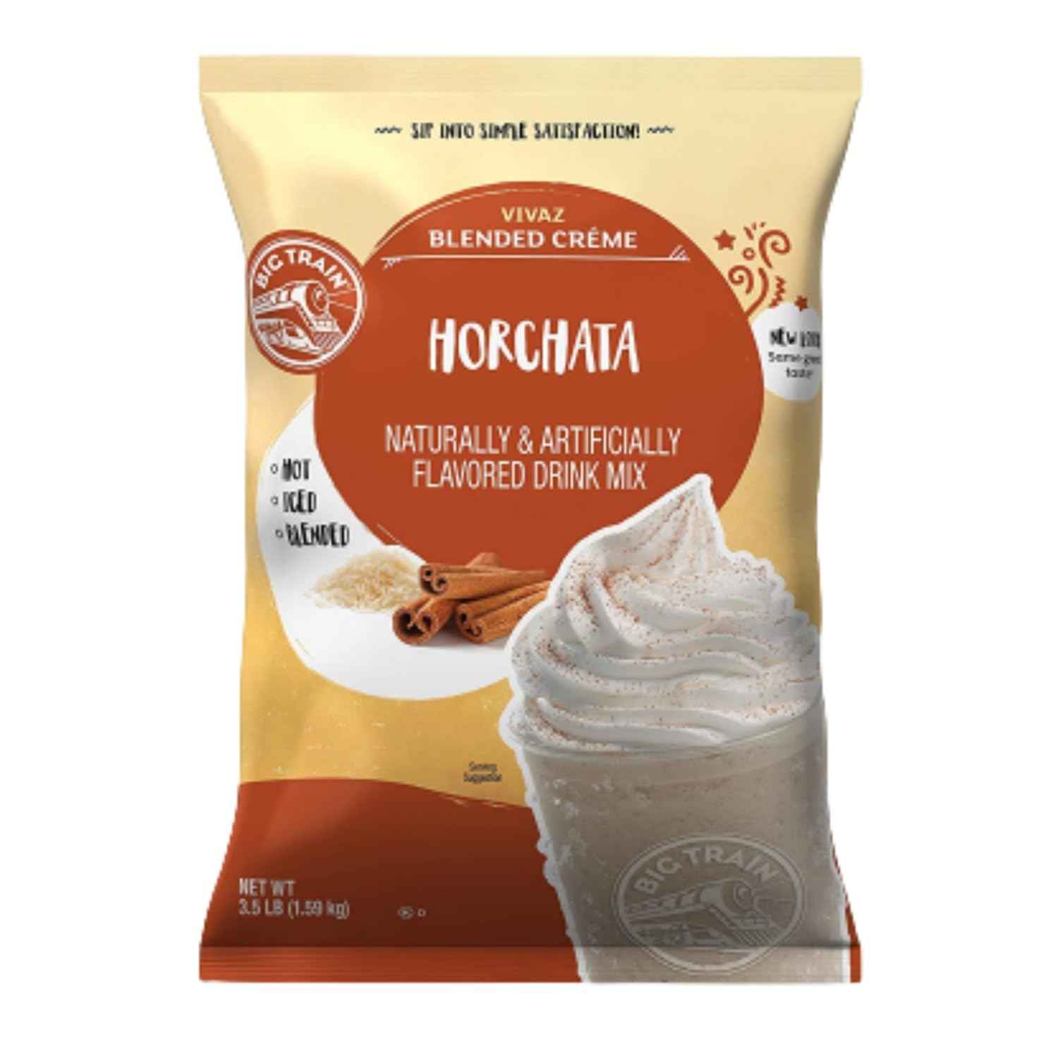 Big Train Vivaz Horchata Blended Crème Beverage Mix, 3.5 Pound (Pack of 1)