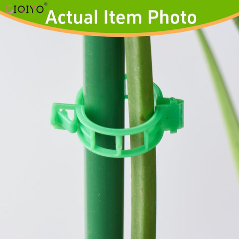 Plant Support Clips,Plastic Clips for Securing Plants,Tomato Vine Clips,Plant Fixing Clips,Garden Clips for Climbing Plants,Grape and Vine Vegetables (300, Light Green)