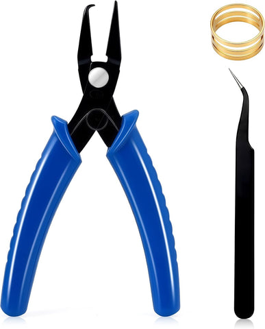 URSKYTOUS Split Ring Pliers Jewelry Making Tools Jump Ring Opener Tool Keychain Pliers for Opening Split Rings Jump Rings Jewelry Plier for Bracelet Fishing Beading DIY Craft Jewelry Making Supplies