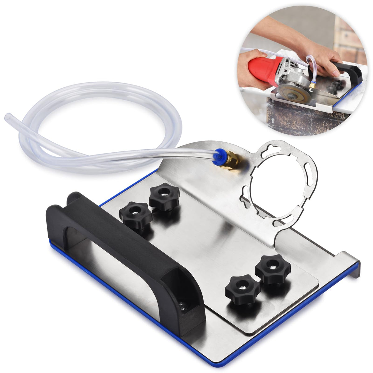 45 Degree Tile Chamfering Tool - Angle Grinder Stand for Tile 45° Chamfer Cutting, Tile Cutter Tools for Cutting Ceramic Stone,Type 100 Angle Grinder Attachments