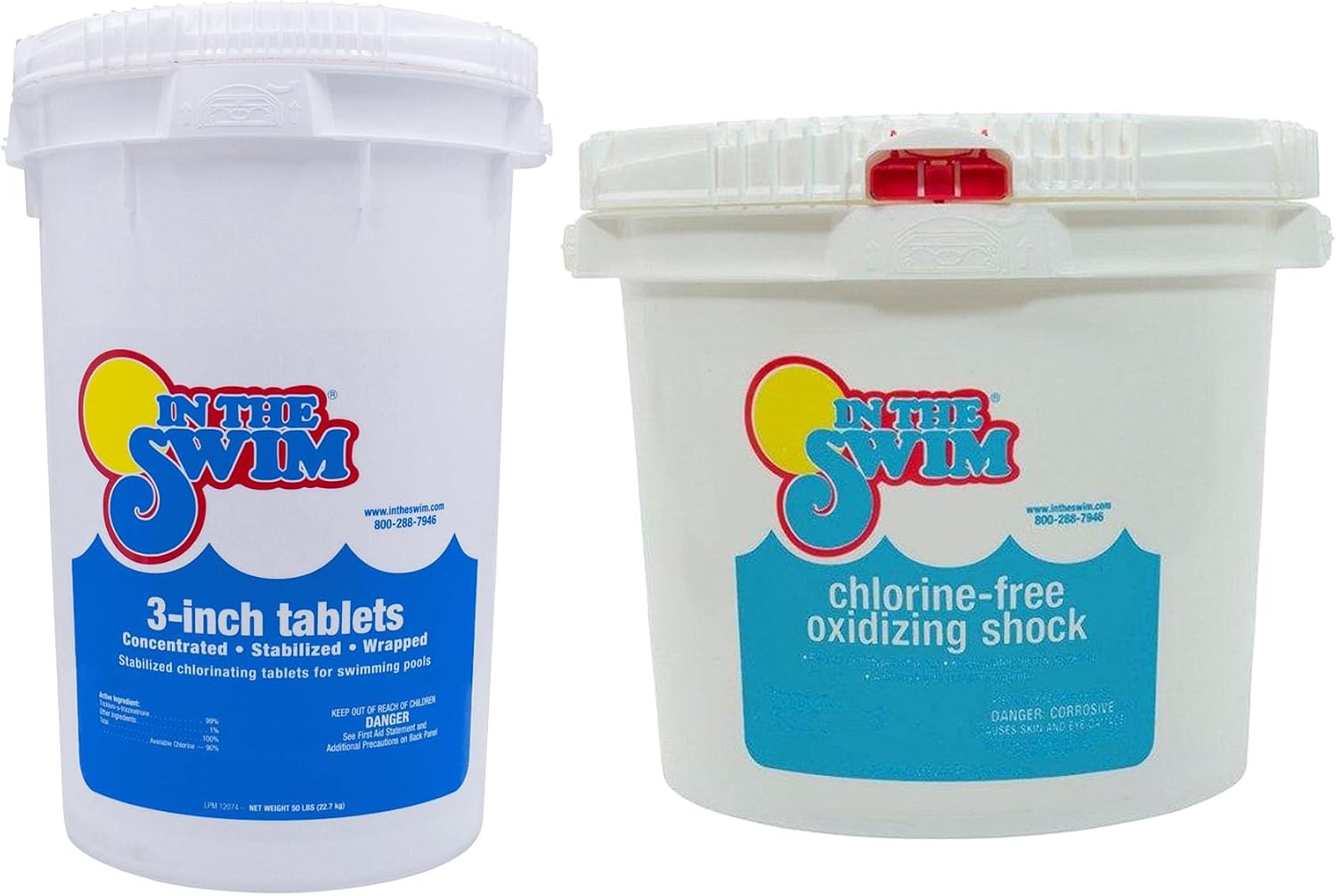 In The Swim Chlorine-Free Shock and Chlorine Tablets Exra Large Bundle