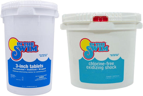 In The Swim Chlorine-Free Shock and Chlorine Tablets Exra Large Bundle