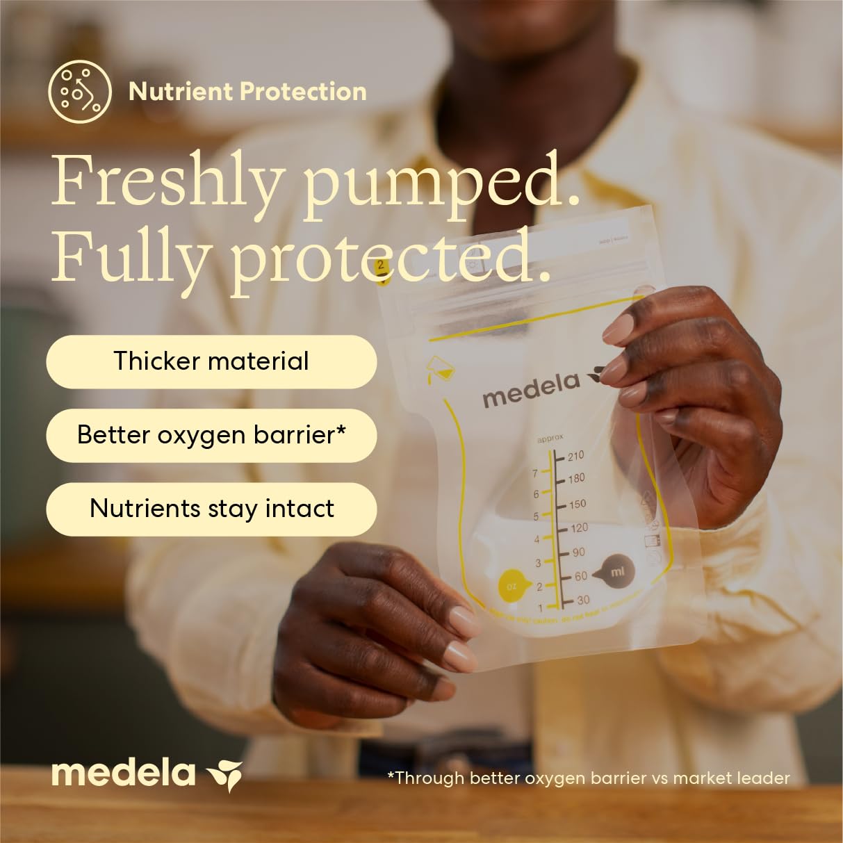 Medela Easy Pour Breast Milk Storage Bags, 100 Count, 7 oz/210 ml
