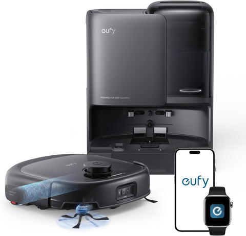 eufy E25 Robot Vacuum and Mop Combo, 20,000 Pa, HydroJet Roller Mop