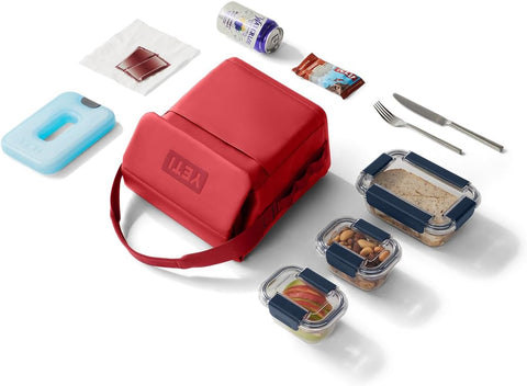 YETI Daytrip Insulated Lunch Bag for Adults - 6L Soft Cooler, Rescue Red