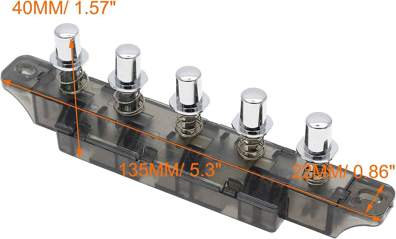 2 Pcs Range Hood Keyboard Switch MQ22-5B AC 250V 4A 5 Pushbutton Piano Type Key Board Switch for Range Hood
