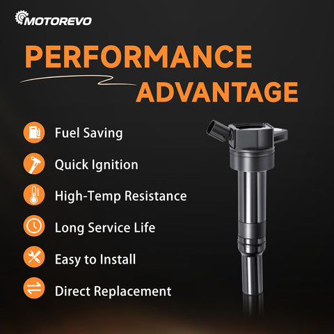 Motorevo UF651 Ignition Coil Pack for Hyundai Elantra Soul Tucson 1.8 2.0