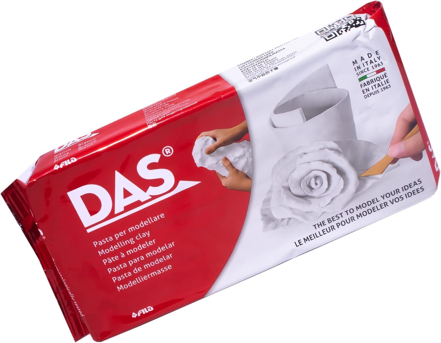 DAS Modeling Clay Air Hardening, White, 2.2lb, 1 Count