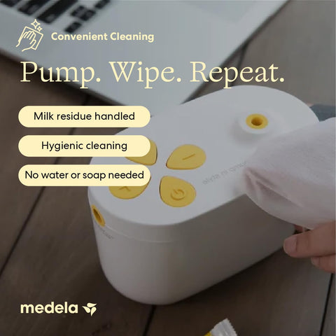 Medela Quick Clean Breast Pump Wipes, Plant-Based, 90 count