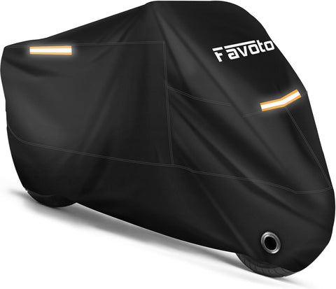 Favoto Motorcycle Cover Waterproof Outdoor Motorcycle Cover Heavy Duty