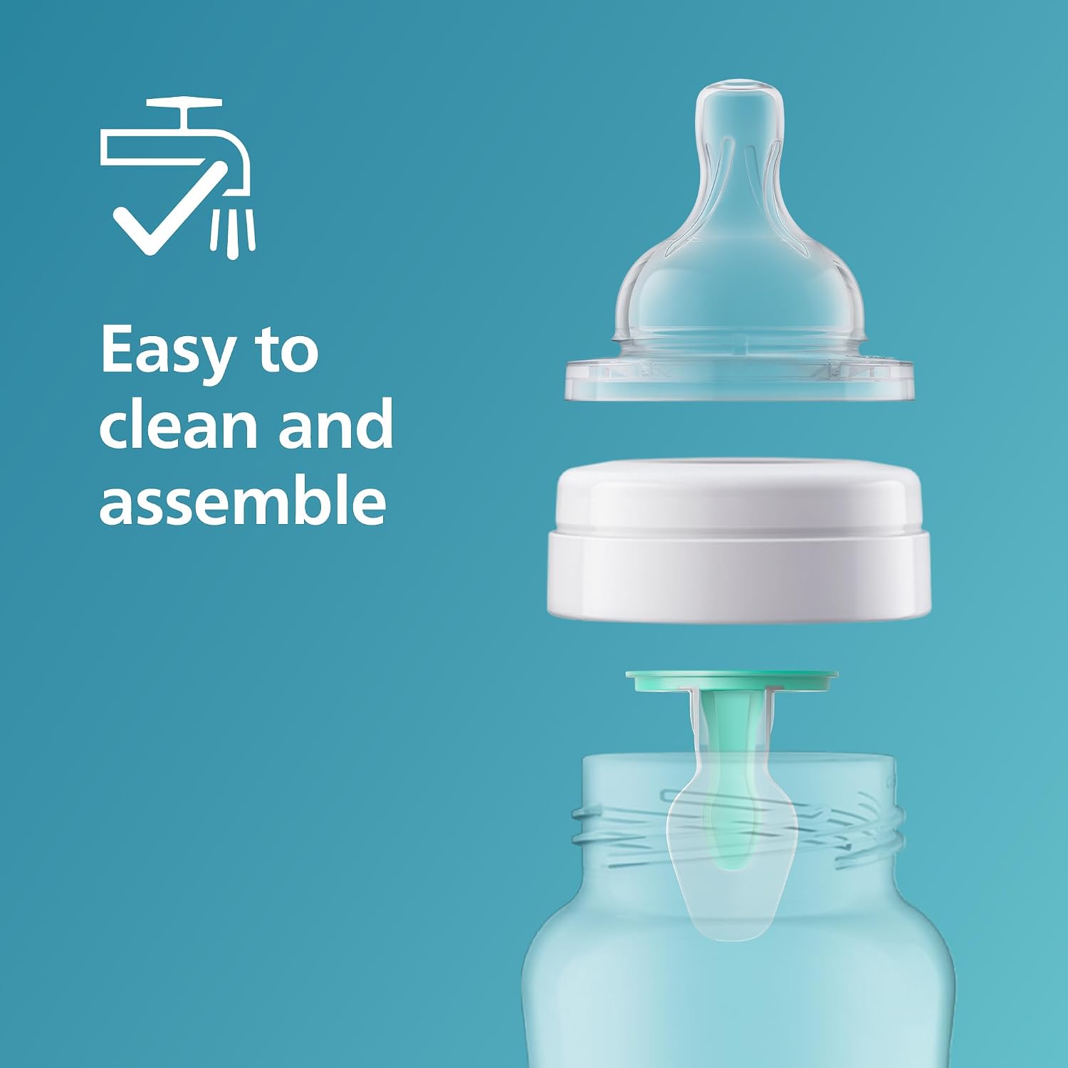 Philips Avent Anti-Colic Nipples, Medium Flow, BPA-Free, 4-Pack