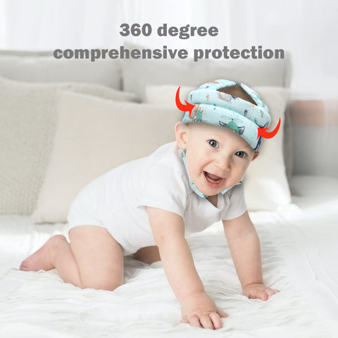 Baby Head Protector Baby Helmet for Crawling Walking, No Bumps Safety Head Adjustable Protective Cap for Walking, Playing (Submarine)
