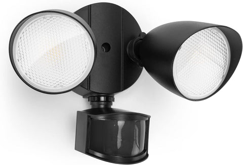 LUTEC 32W 3500 Lumen LED Security Lights Motion Sensor Light Outdoor, 5000K Daylight, IP65 Waterproof, Dusk to Dawn, Motion Detector Flood Light for Garage, Yard, Porch-Black