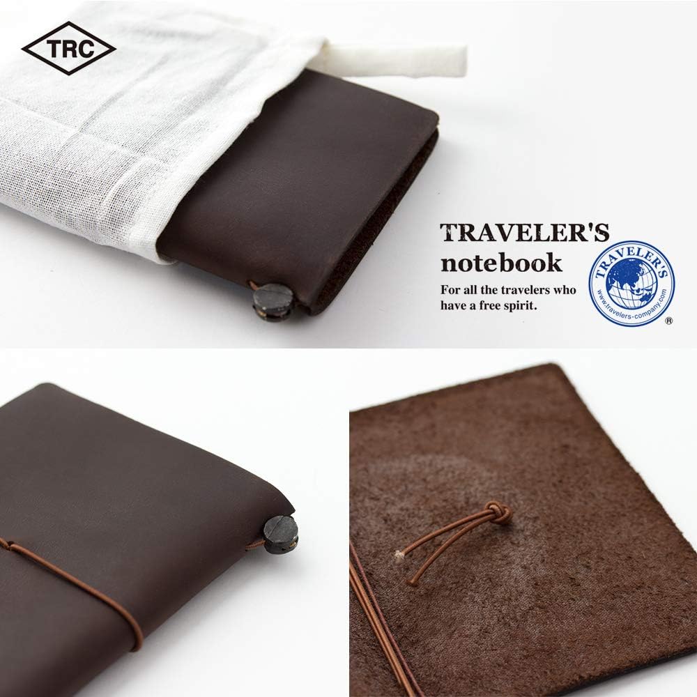 Midori Traveler's Notebook Journal Passport Size - Brown