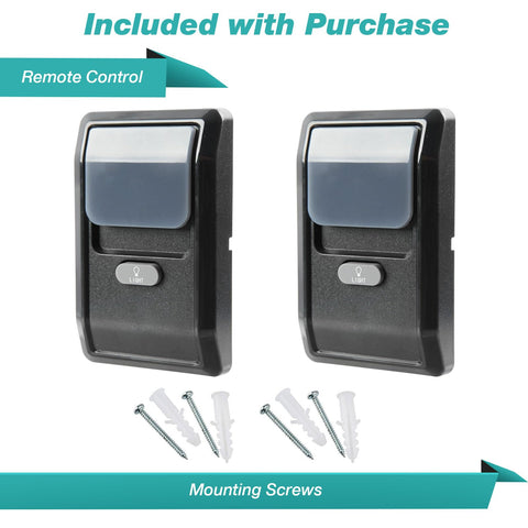2X Garage Outlet Garage Door Opener Remote Control Security Multi Function Wall Mounted Panel Pad Replacement for Liftmaster Chamberlain Craftsman Sears (882LMW)