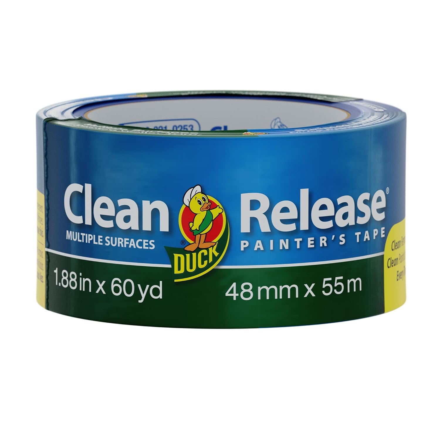 Duck Clean Release Blue Painter's Tape, 2-Inch (1.88-Inch x 60-Yard), Single Roll, 240195 (Pack of 12)