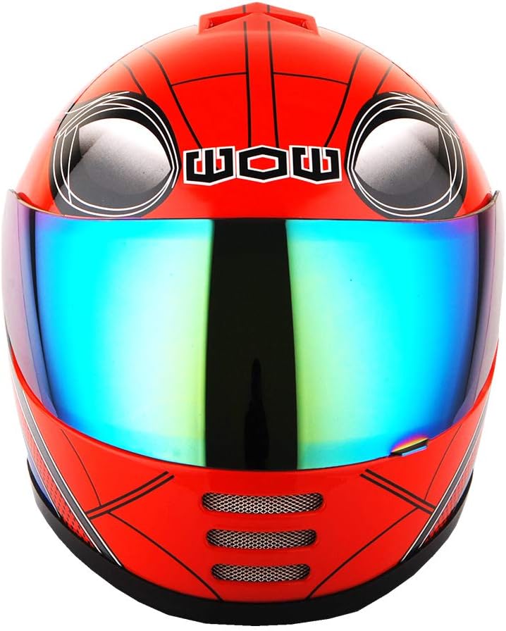 WOW Motorcycle Full Face Helmet Street Bike BMX MX Youth Kids: HKYB15