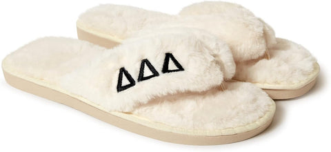 Sorority Shop Tri Delta Fuzzy Slippers Women