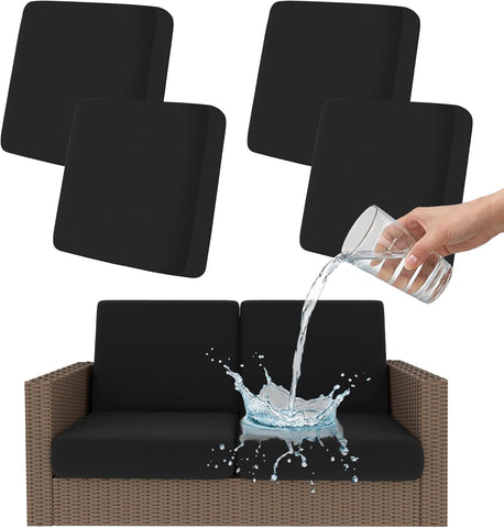 Smiry Waterproof Patio Cushion Covers, Stretch Outdoor Furniture Covers