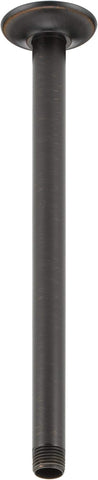 Delta Faucet 14-inch Ceiling Mount Shower Arm and Flange, Black Straight Shower Arm, Matte Black U4998-BL
