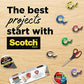 Scotch Removable Fabric Tape, 3/4 in x 180 in, 1/Pack, Removable and Double Sided (FTR-1-CFT)