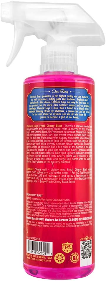 Chemical Guys, Cherry Blast Air Freshener & Odor Neutralizer Spray, 16 oz