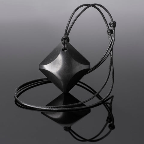 Keled Rocks Four Elements - Shungite Necklace - Infused with Earth Energy - Raise Vitality up Daily - Ward Off unwelcome influences from Afar