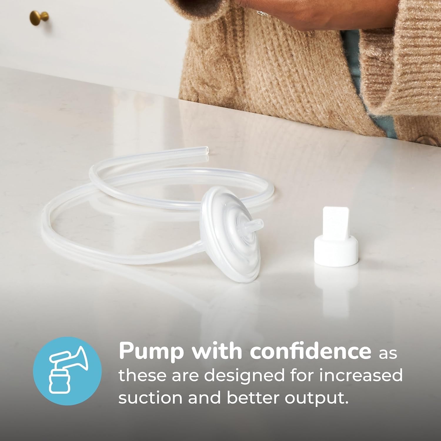 Spectra Baby Duckbill Valve Replacement for Breast Milk Pump, Pack of 4