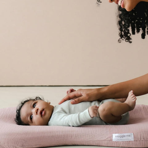 Snuggle Me Universal Lounger Cover 100% Organic Cotton Muslin - Petal