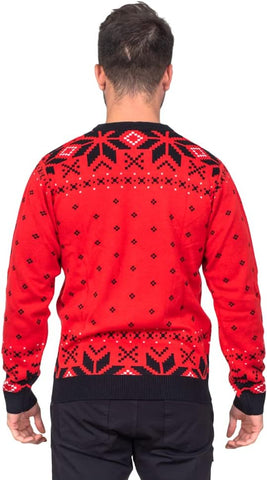 Costume Agent Ugly Christmas Sweaters for Men & Women, Funniest Ugly Knitted Christmas Holiday Pullover Sweater for Adults