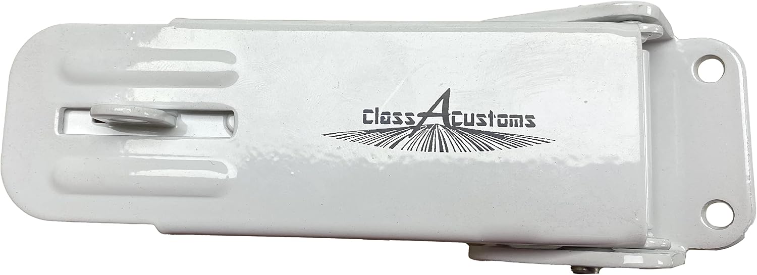 Class A Customs | Four (4) Pack of White Locking Fold Down Camper Latch and Catch