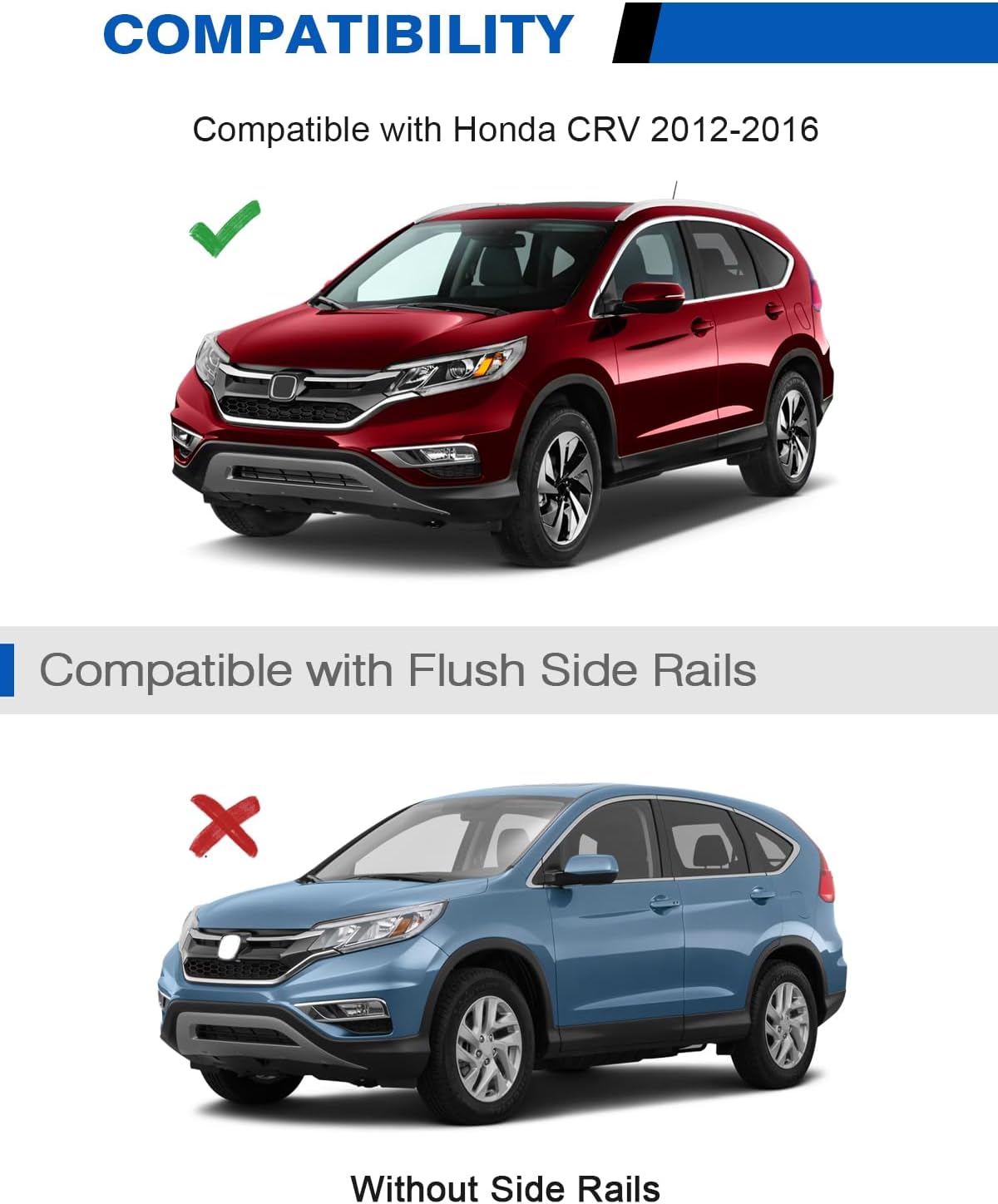 Wonderdriver Roof Rack Cross Bars for Honda CRV CR-V 2012-2016