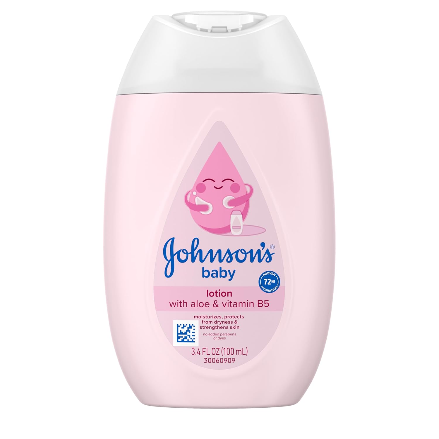 Johnson's Baby Lotion with Coconut Oil, Aloe Vera & Vitamin B5, 3.4 fl oz
