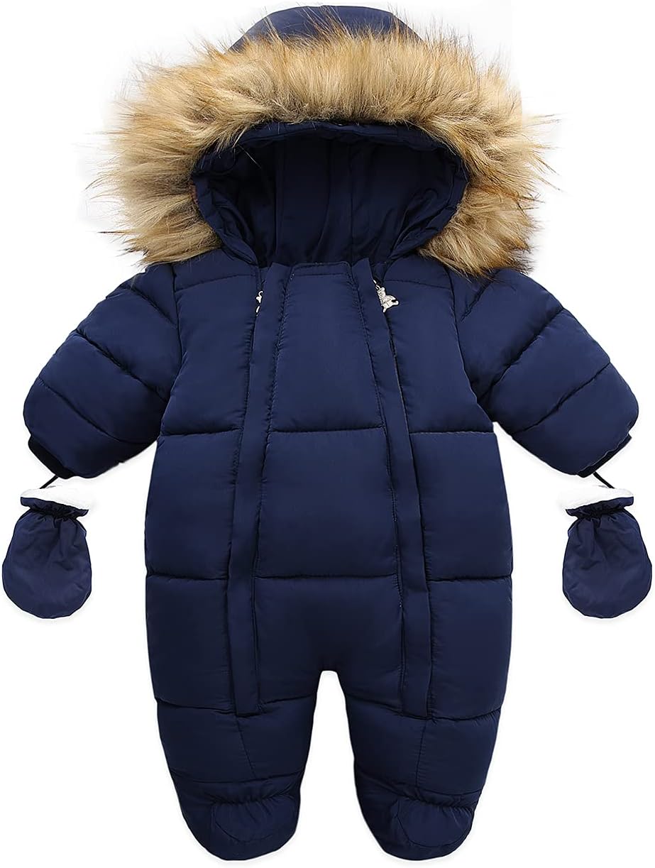 Baby Girls Winter Snowsuits Toddler Jackets For Boy Infant Jumpsuit