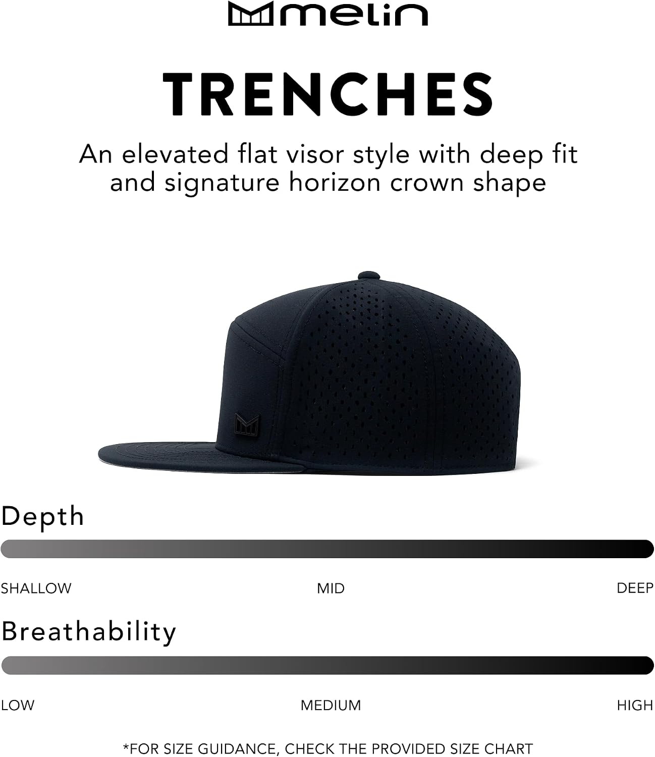 melin Trenches Icon Hydro, Men's Performance Snapback Hat
