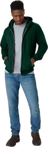 Hanes Men's Zip-up Hoodie, Ecosmart Fleece Full-zip Hoodie for Men, Hooded Sweatshirt